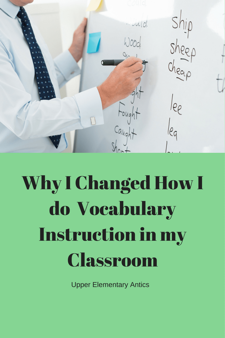 Why I changed my vocabulary instruction